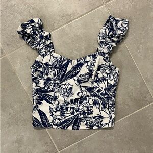 XS Abercrombie and Fitch Floral Print Women's Top